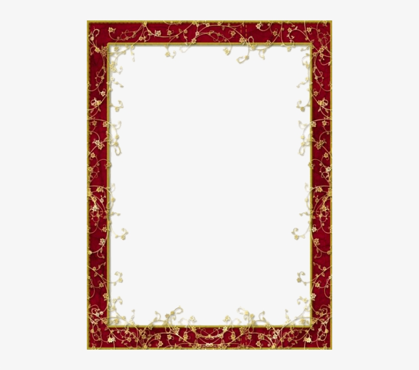 Free Png Red Flower Frame Png Images Transparent - Frames Png, transparent png
