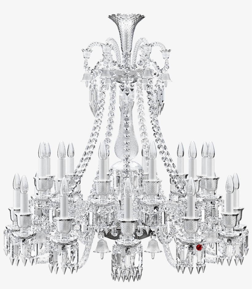 White Chandelier Png Vector Transparent Stock - Zénith Chandelier Baccarat Style Chandelier 12 Lights, transparent png