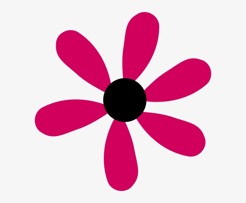 Original Png Clip Art File Pink Flower 6 Petals Svg, transparent png