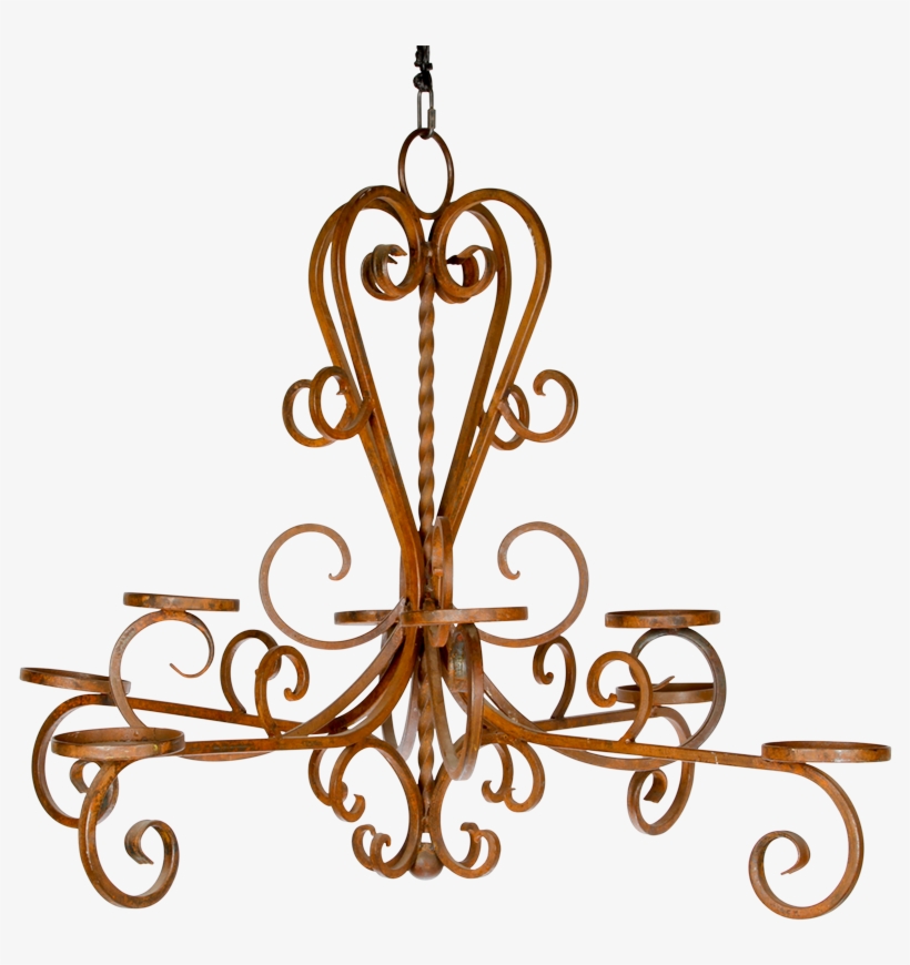 Rustic Chandelier - Chandelier, transparent png