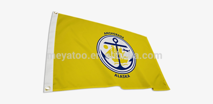 Cheap Wholesale Solid White Blank Car Window Custom - Anchorage City Usa Flag Cufflinks, transparent png