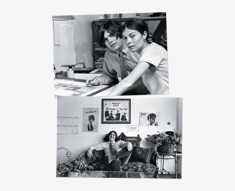 Top, Wenner At Work With Wife Jane, - Jane Wenner Rolling Stone, transparent png