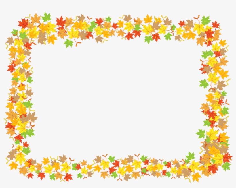 Leaf Frame Png Pic - Thanksgiving Borders And Frames, transparent png