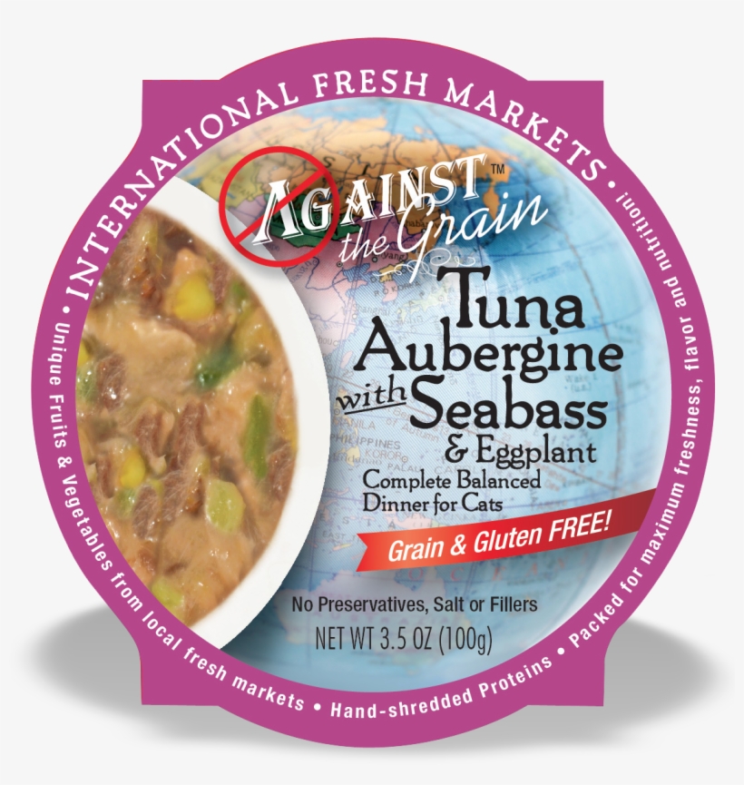 Against The Grain Tuna Aubergine & Seabass Wet, transparent png