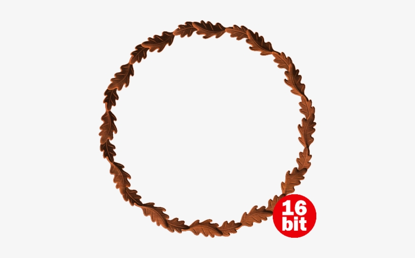 Oak Leaves Page Border Clipart - Blue, transparent png