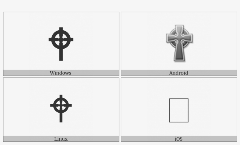 Celtic Cross On Various Operating Systems - Sallallahu Alaihi Wasallam Arabic Symbol, transparent png