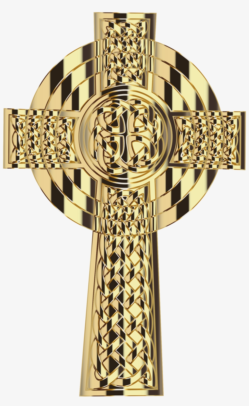 This Free Icons Png Design Of Golden Celtic Cross 4, transparent png