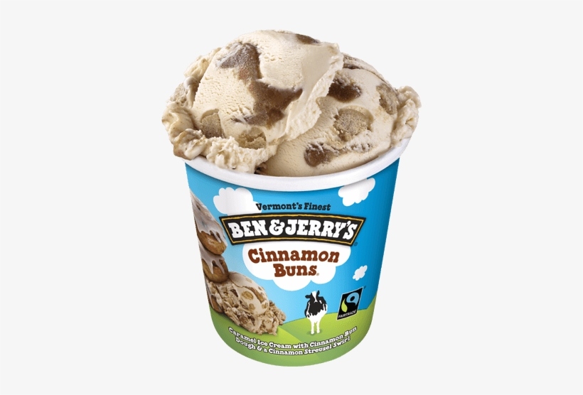 Cinnamon Buns® Pint - Ben And Jerry's Non Dairy Cinnamon Bun, transparent png