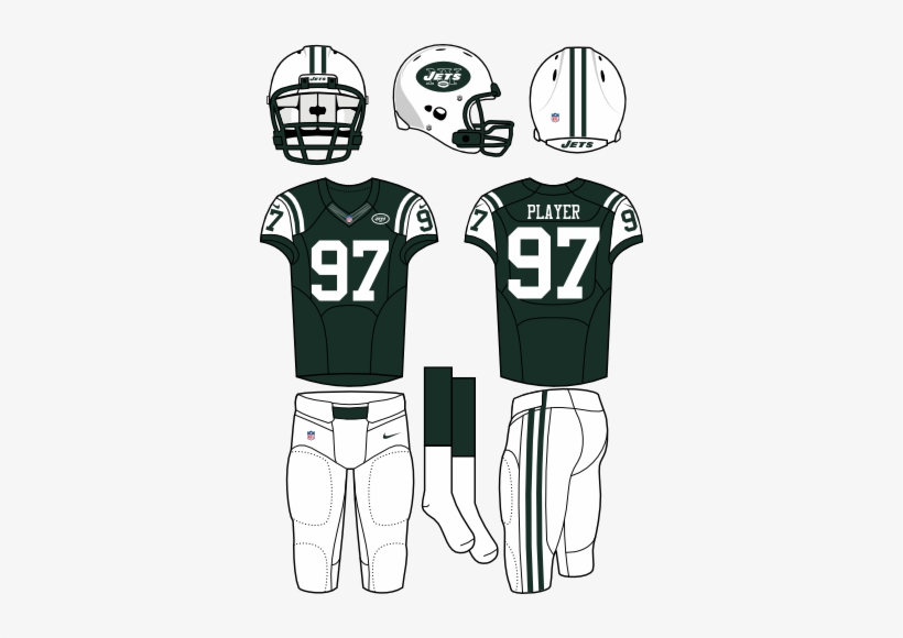 New York Jets Uniform - New York Jets Home Uniform, transparent png