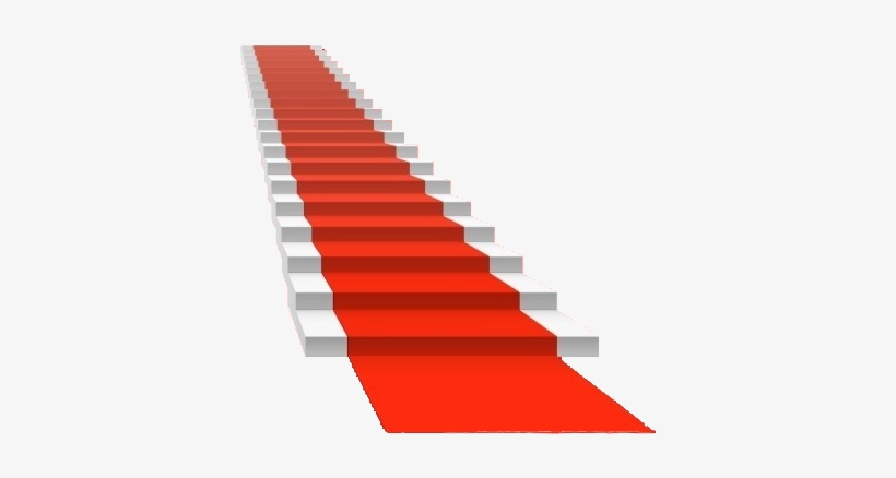 Red Carpet Vector Png - Red Carpet On Steps, transparent png