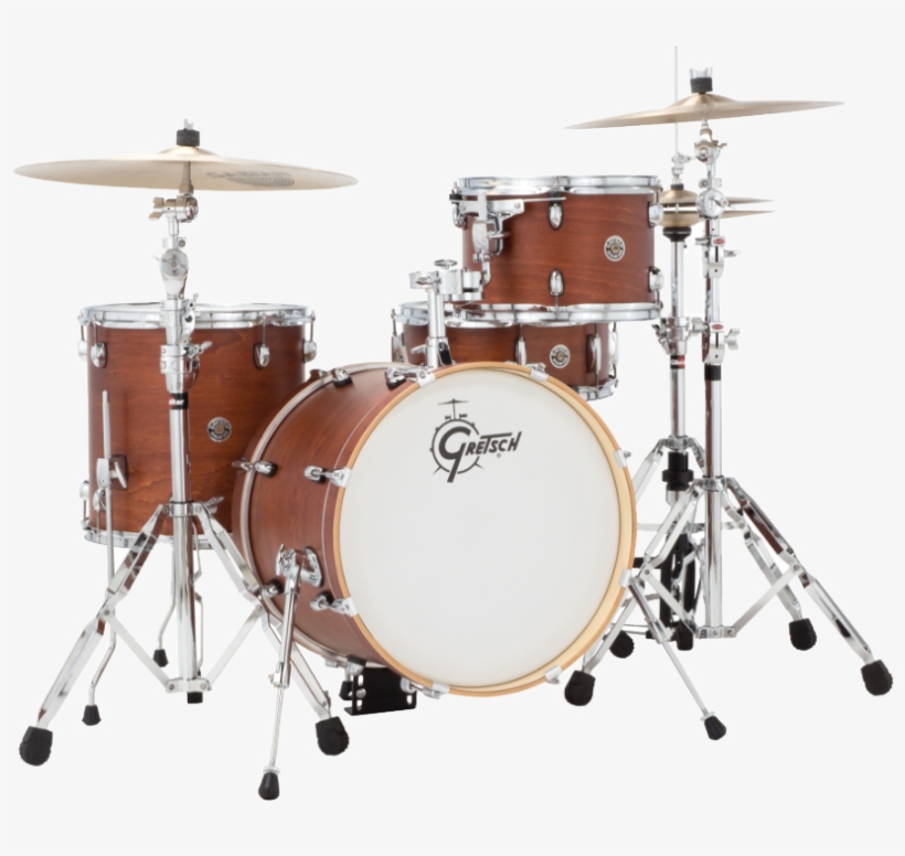 Gretsch Drums - Gretsch Catalina Club Jazz 4 Piece Drum Kit - Walnut, transparent png