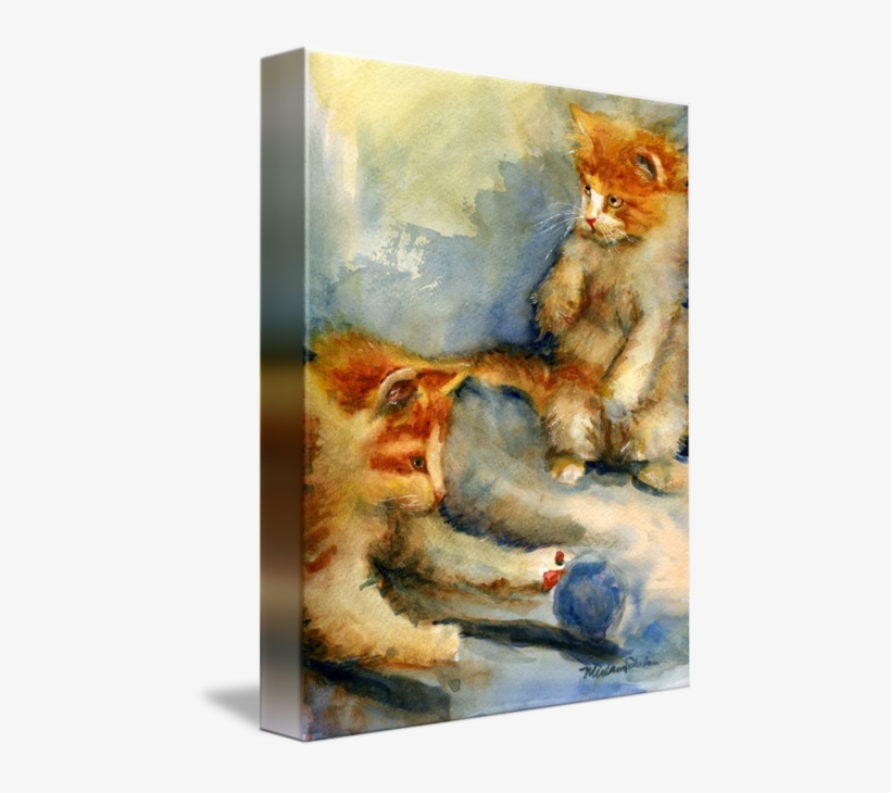 Go To Image - Watercolor Paintings Of Kittens, transparent png