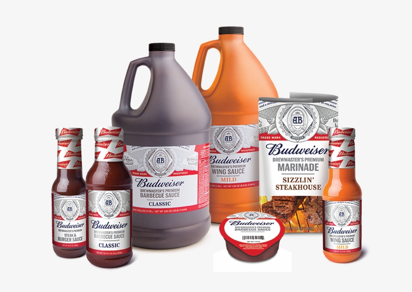 Budweiser Brewmaster's Premium Sauces - Budweiser Beer, 24 Fl. Oz. Bottle, transparent png