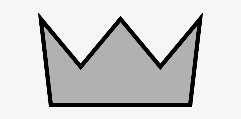 Silver Crown 2 Clip Art At Clker - Pixel Silver Crown, transparent png