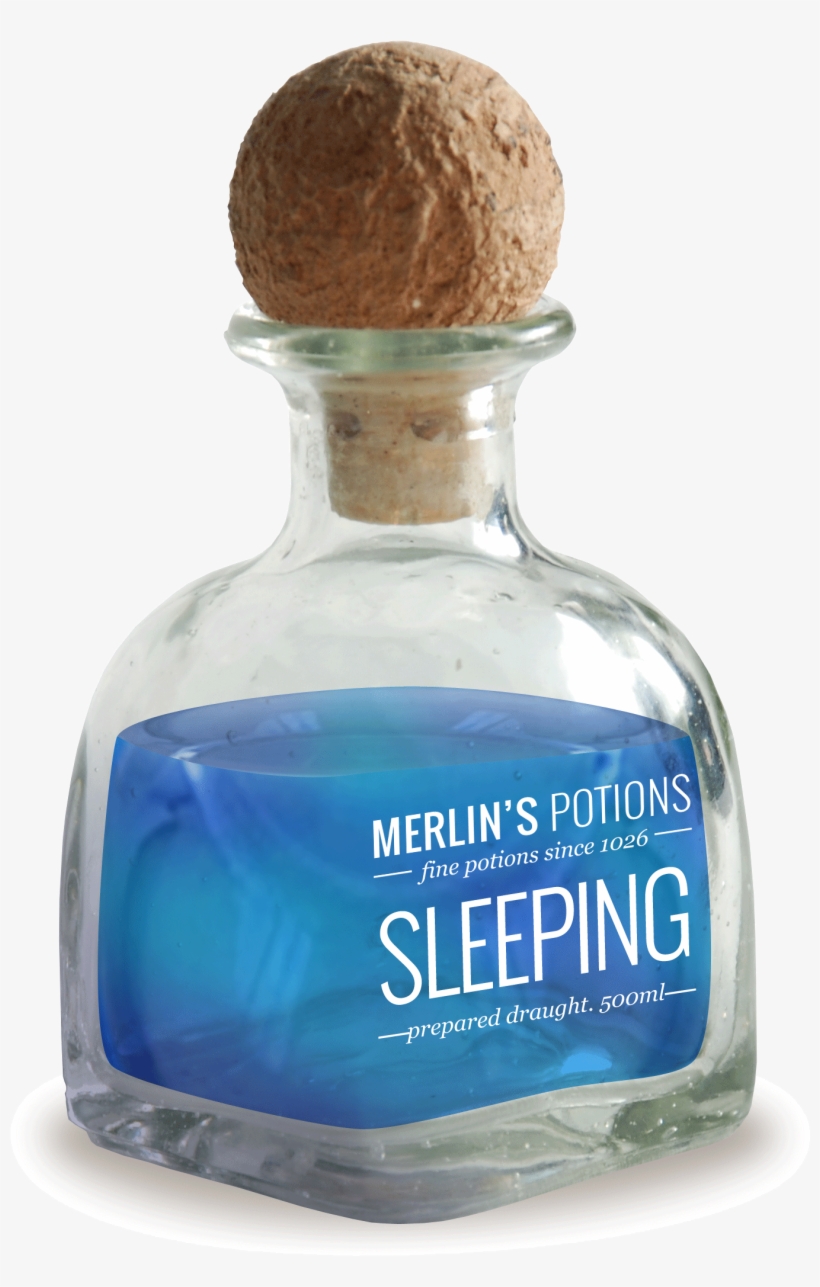 Clipart Black And White Download Potion For Free Download - Sleeping Potion, transparent png