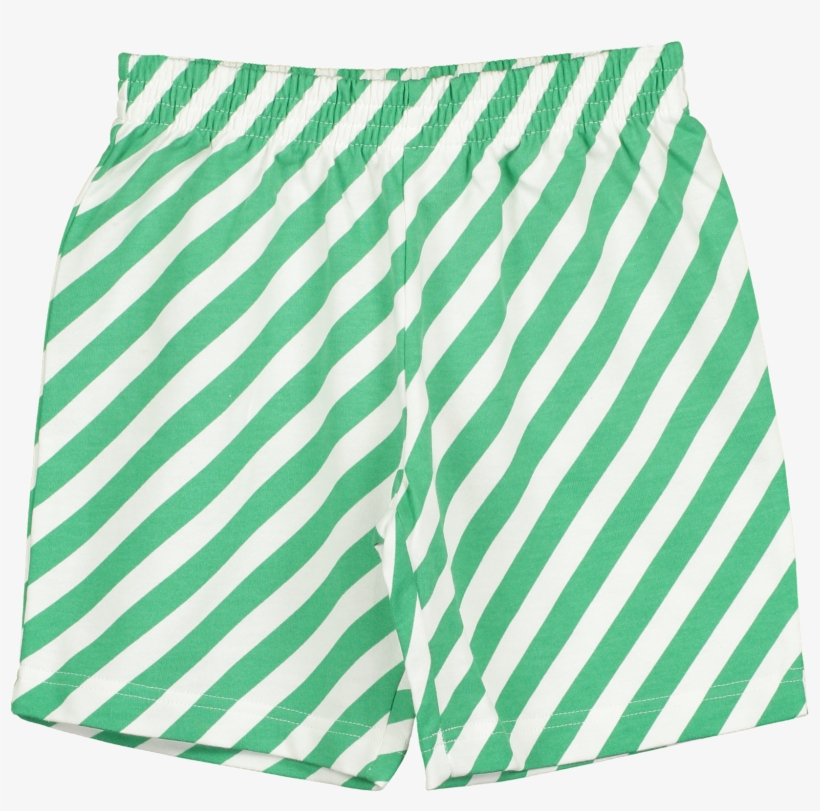 Shorts, Vanilla & Grass Green, Diagonal Stripes, transparent png