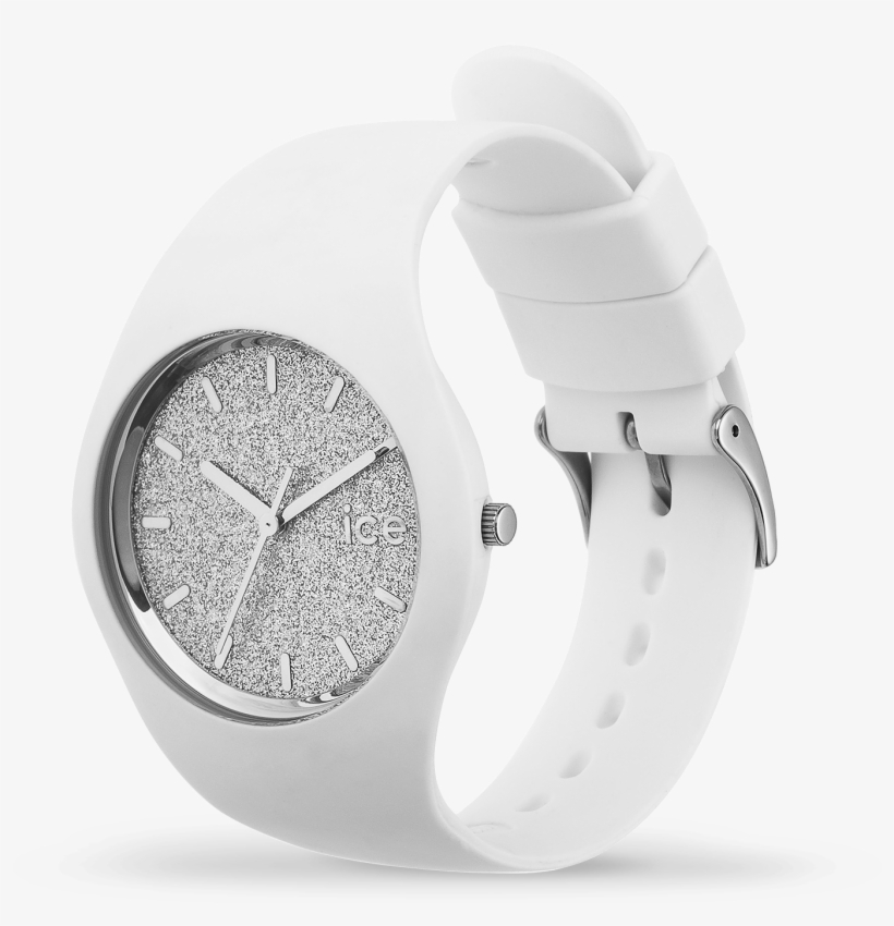 Ice Glitter - White Silver - Ice Watch Ice.gt.wsr.u.s.15 Womens Watch, transparent png