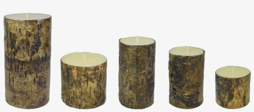 Real Bark Candles Made Out Of 70% Paraffin Og 30 % - Candle, transparent png