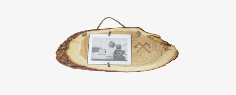 Wooden Picture Frame With Tree Bark - Urban Twist Personalised Loved Ones Photo Frame, transparent png