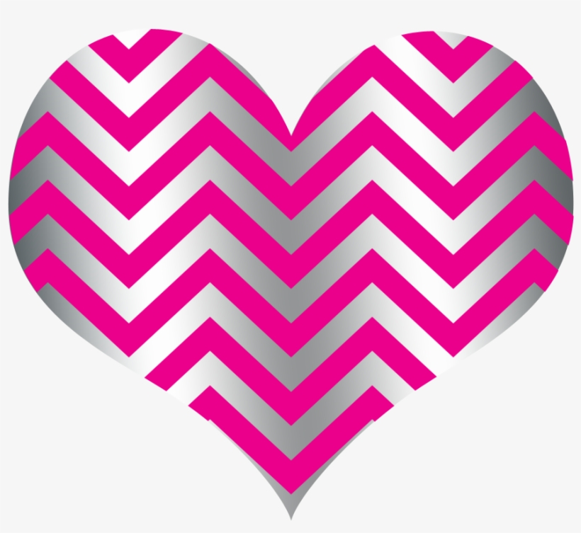Hearts Clipart Pink Sparkle - Pink And Silver Hearts, transparent png