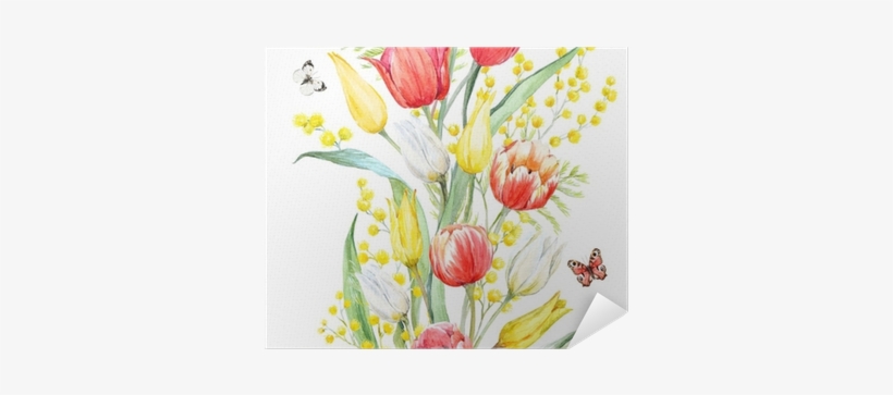 Watercolor Mimosa, transparent png