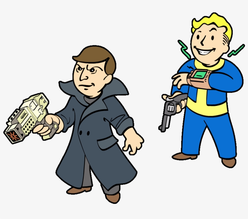 Emulated Clip Art - Fallout Vault Boy Artwork, transparent png