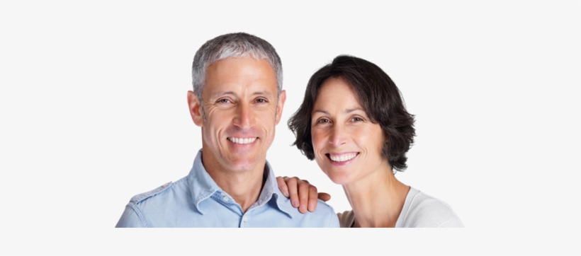Dental Implants - Middle Age Couple Smiling Png, transparent png