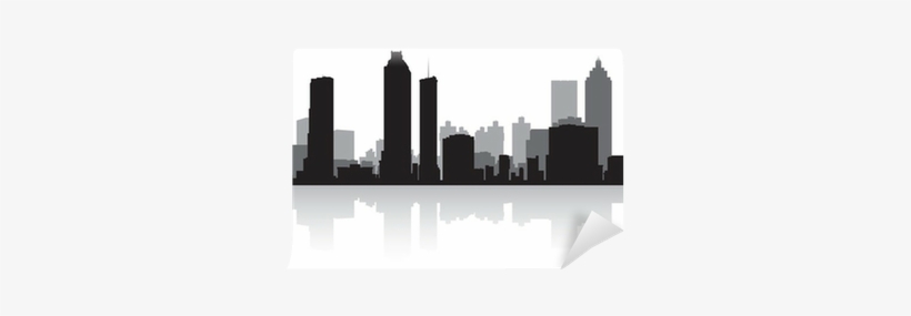 Silhouette Wall Mural Pixers We Live To - Artsy Canvas City Travel Posters: Atlanta/12x18 Poster, transparent png