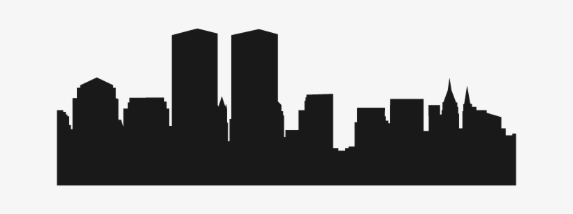 City Skyline Silhouette - Силуэт Города Нью Йорк, transparent png