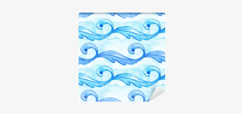 Blue Sea Waves Seamless Pattern - Wind Wave, transparent png