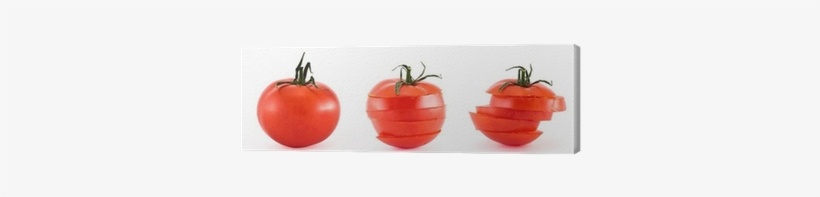 Sliced Fresh Tomatoes Isolated Over White Canvas Print - Tomato, transparent png