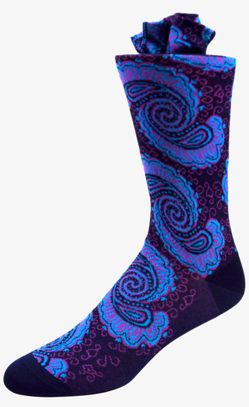 Ocean Waves Men's Paisley Socks - Wind Wave, transparent png