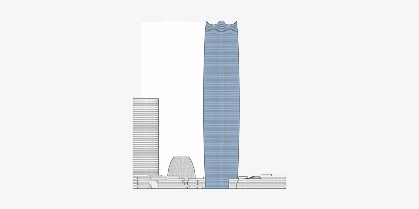 Sinar Mas Center 1 Outline - Commercial Building, transparent png