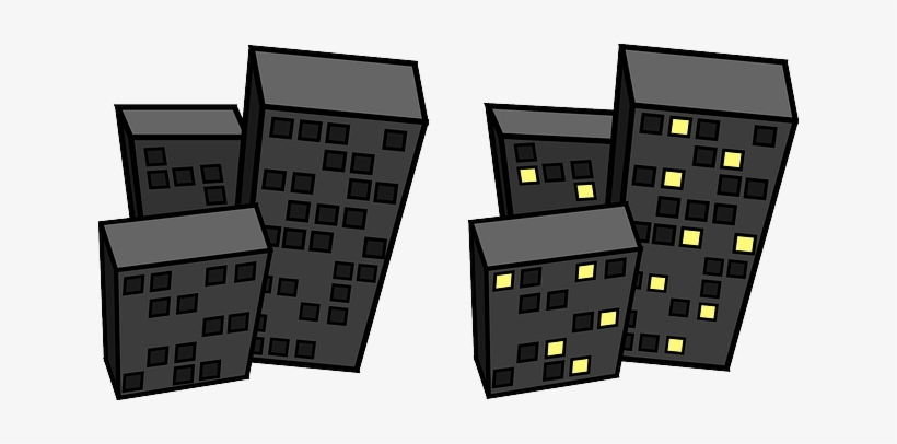 Buildings, City, Skyscraper - Bloki Rysunek, transparent png