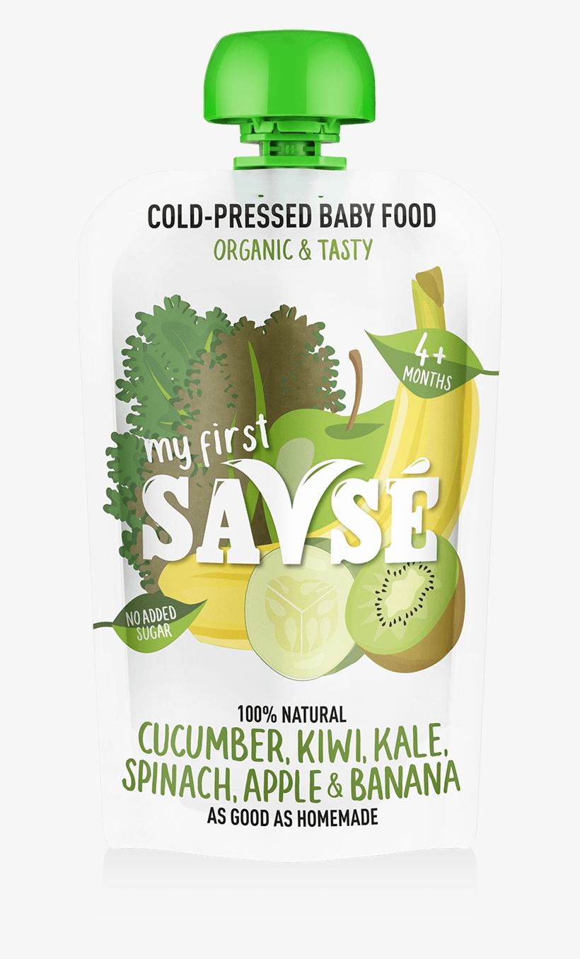 My First Savse Cucumber Kiwi Kale Spinach Apple Banana - My First Savse Blueberry, Prune, Plum, Apple, transparent png