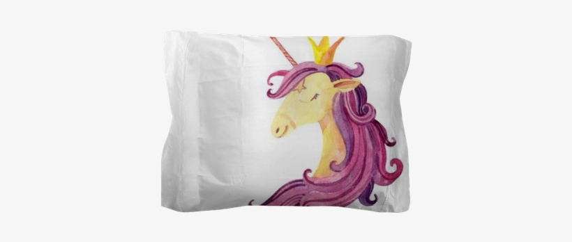 Watercolor Fairy Tale Card With Magic Unicorn Pillow - Draw And Write Journal: Primary Journal Notebooks Grades, transparent png