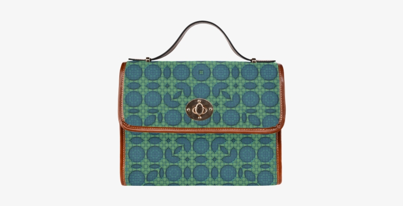 Fractal Grid Pattern Waterproof Canvas Bag/all Over - Tartan, transparent png