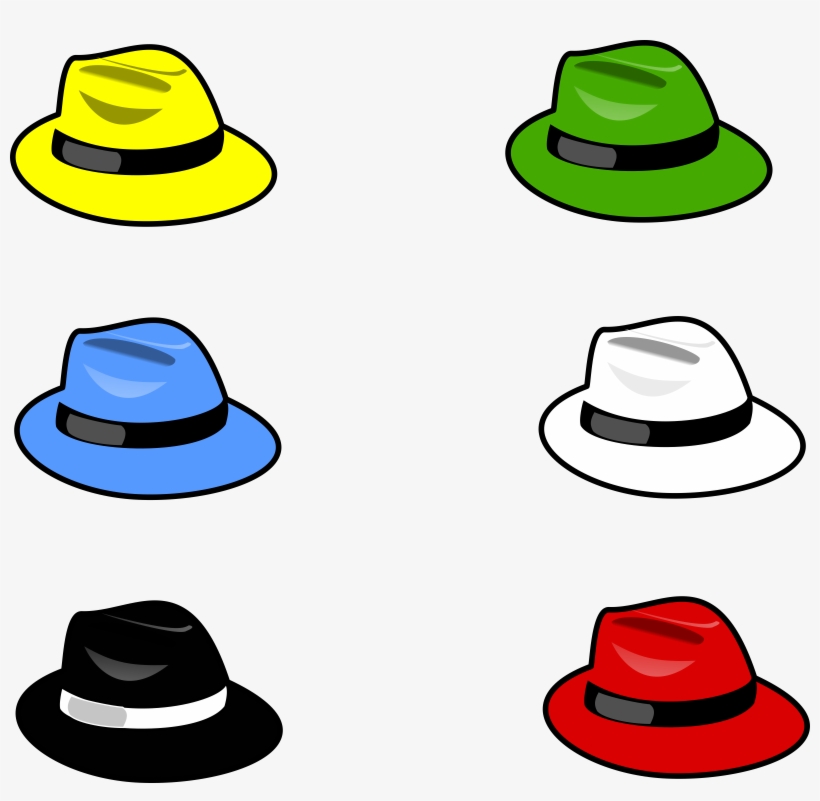 Vector Free Library Church Hat Clipart - 6 Thinking Hats Clipart, transparent png