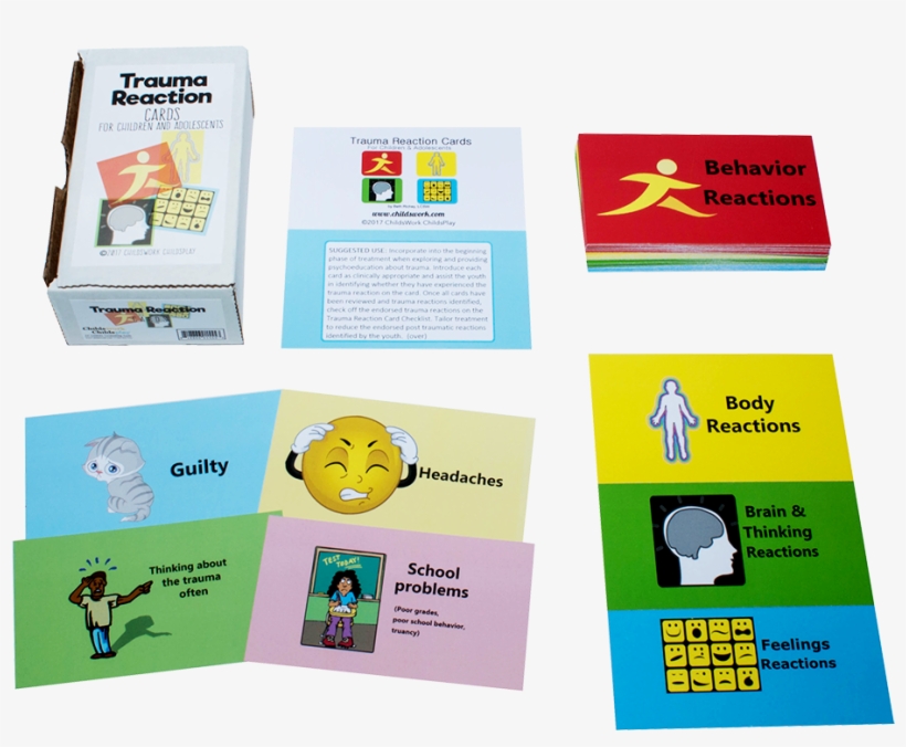 Trauma Reaction Cards, transparent png