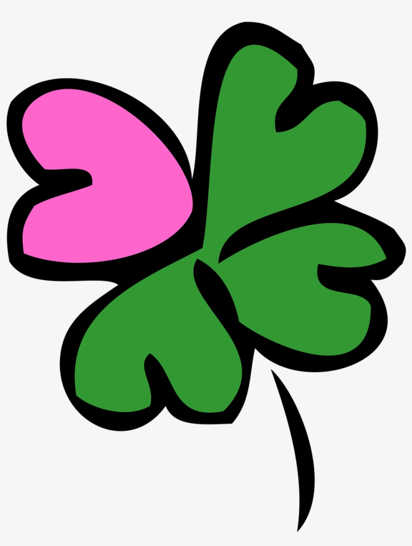Pictures, Free - Four Leaf Clover With A Heart, transparent png