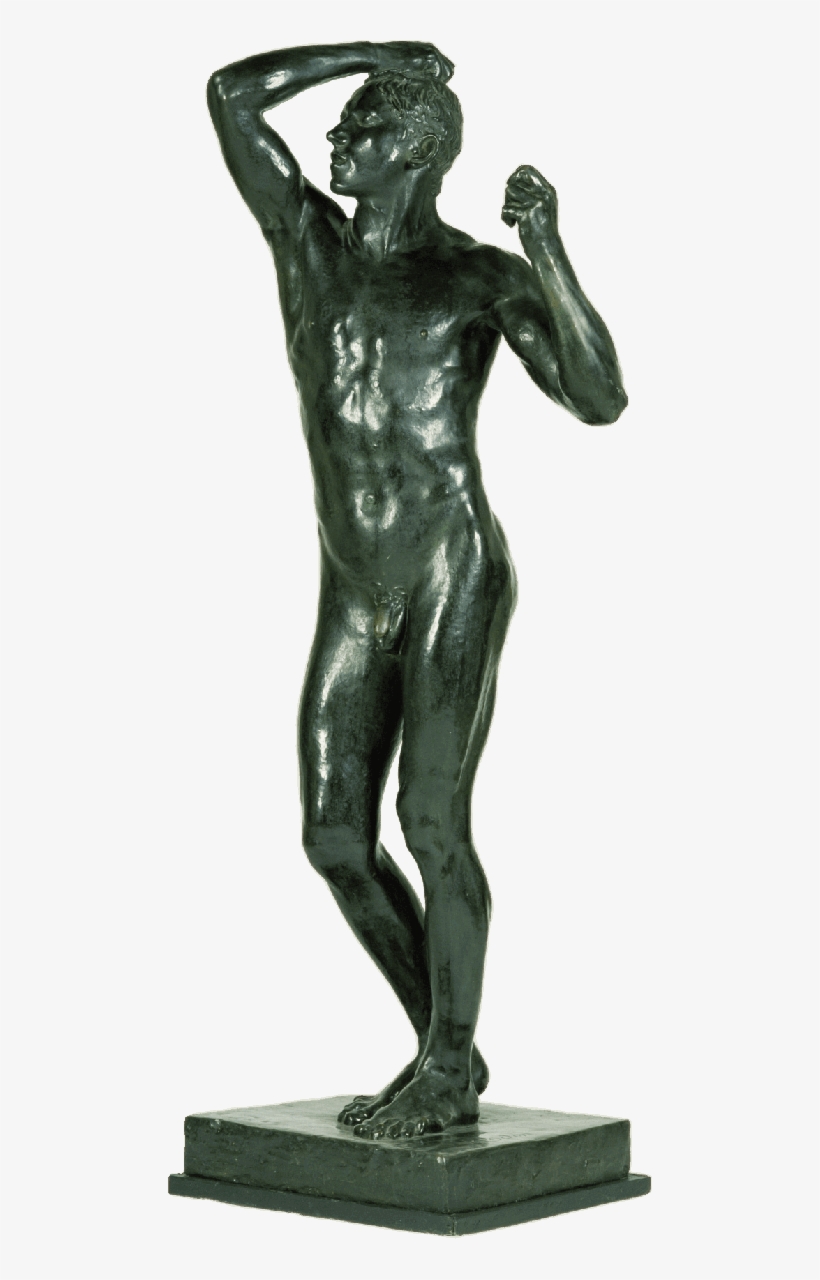 The Blind Man - Giclee Painting: Rodin's The Age Of Bronze, 1877, 24x18in., transparent png