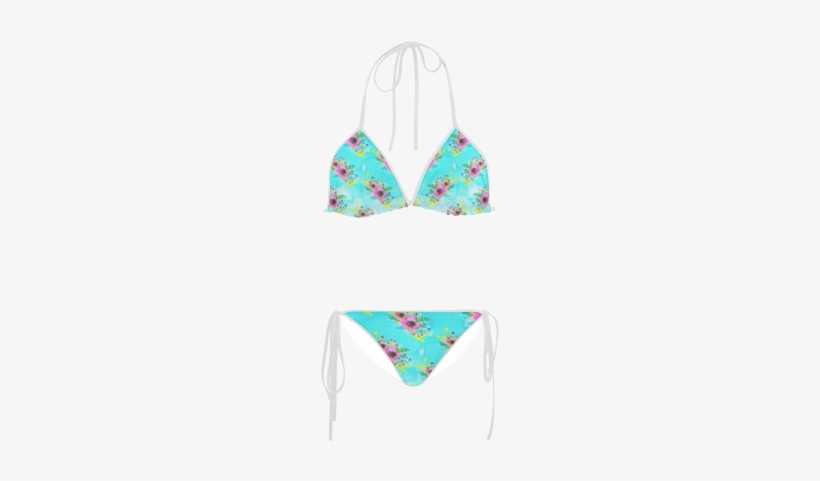 Watercolor Bouquet Custom Bikini Swimsuit - Swimsuit, transparent png