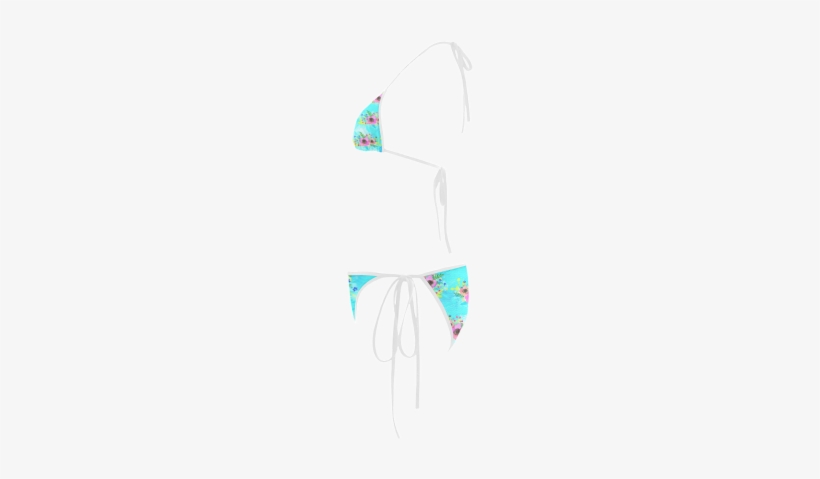 Watercolor Bouquet Custom Bikini Swimsuit - Swimsuit Bottom, transparent png