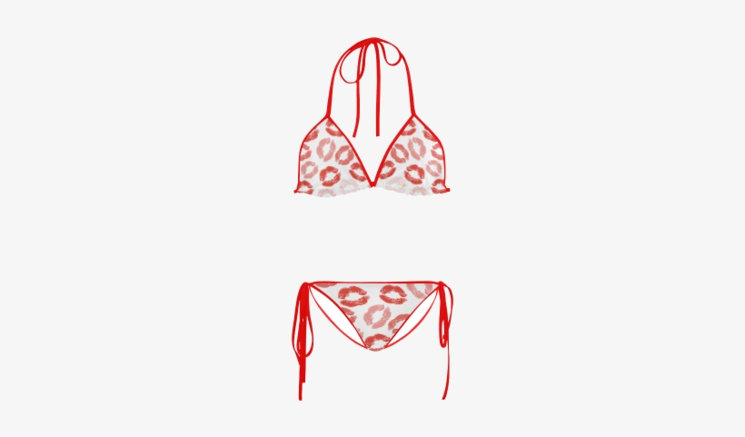 Kiss Background Custom Bikini Swimsuit - Shar Pei Con Bikini, transparent png
