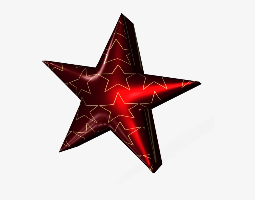 3d Christmas Star - Christmas Star 3d Png, transparent png