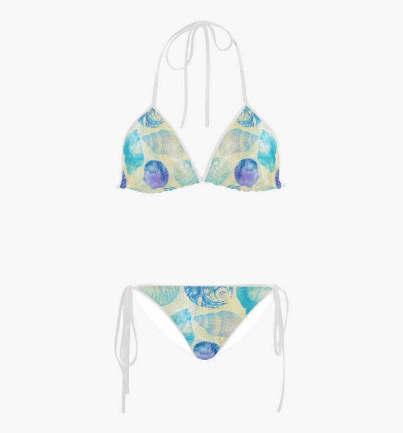 Seashells Custom Bikini Swimsuit - Swimsuit, transparent png