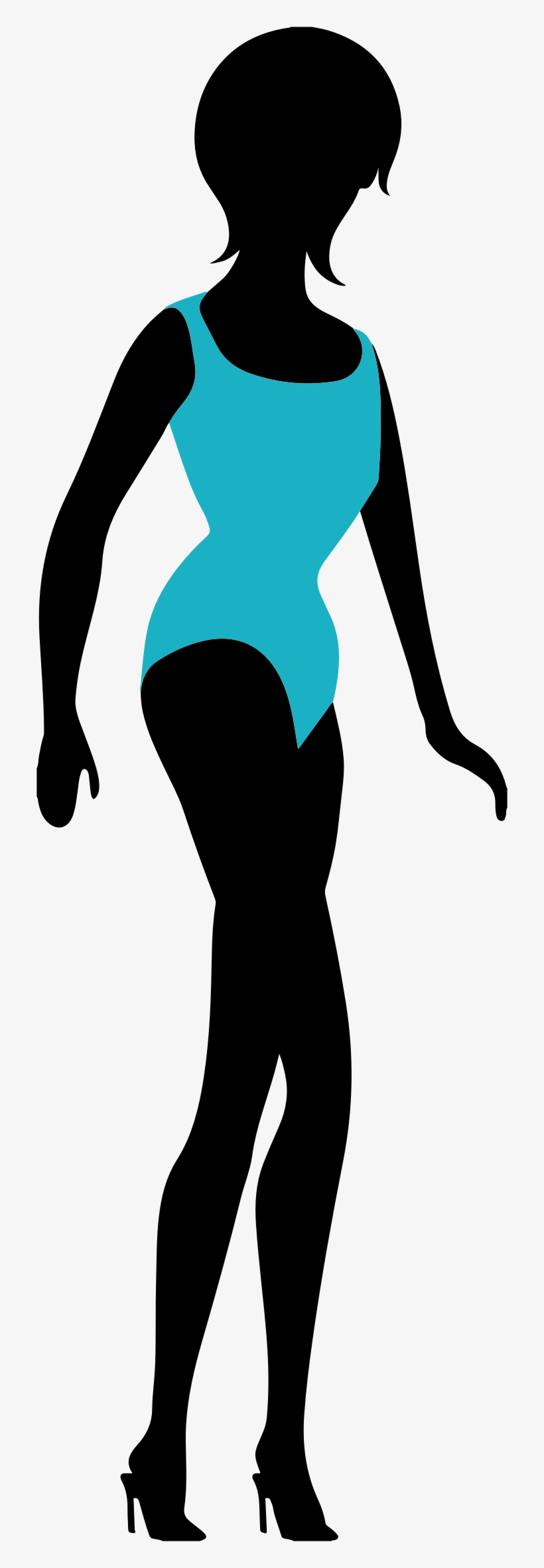 This Free Icons Png Design Of Woman In Bikini Silhouette, transparent png