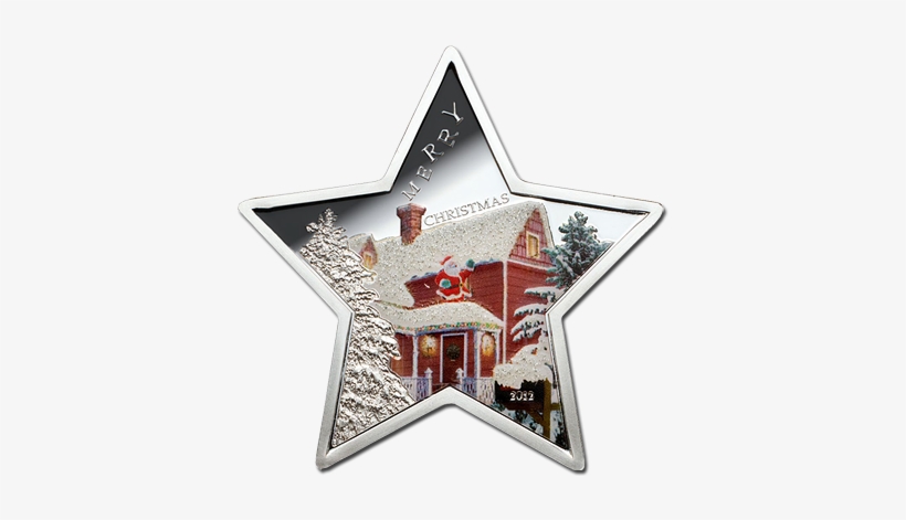 Christmas Star - Silver, transparent png