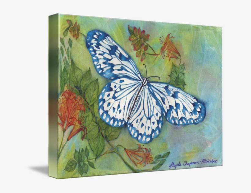 New Painting Blithesome Blue China Butterfly - Painting, transparent png