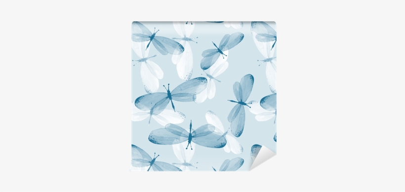 The Pattern Of Butterflies - Watercolor Painting, transparent png
